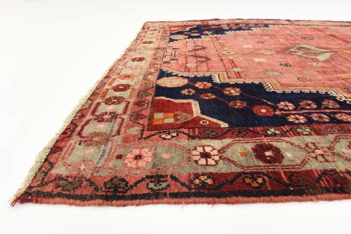 5' x 9' 8 Hand Knotted Hamedan Persian Wool Runner Rug