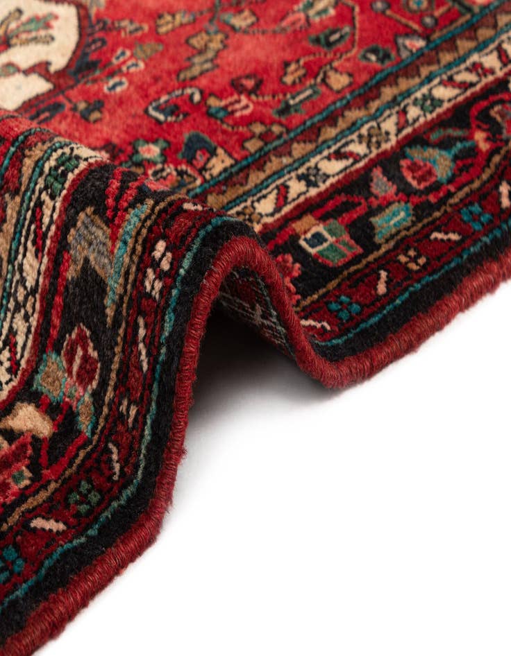 Detail image of 3' 6 x 9' 11 Hamedan Wool Runner Rug