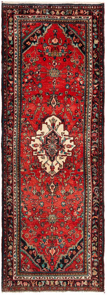 3' 6 x 9' 11 Hamedan Wool Runner Rug
