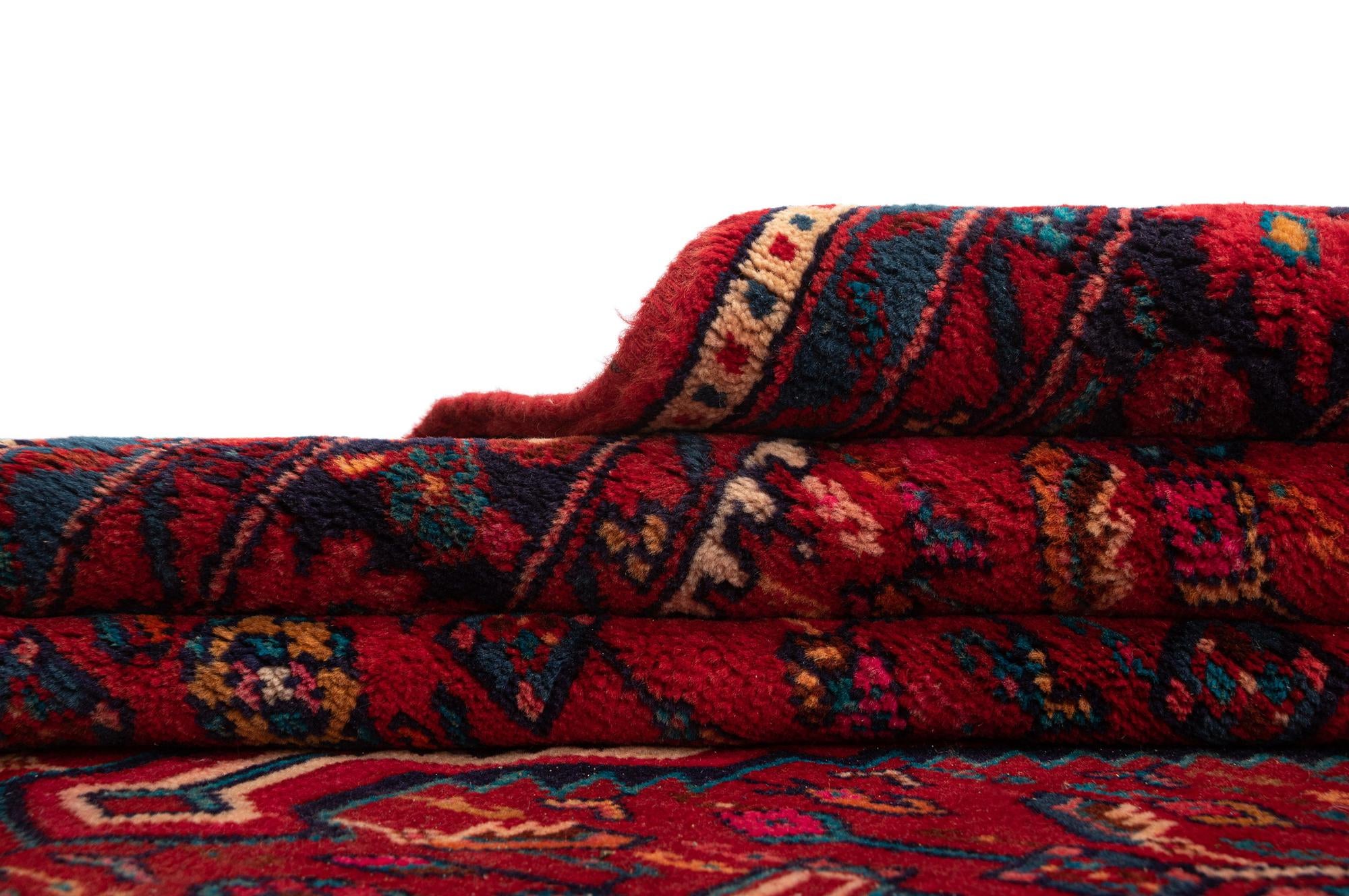 4' 11 x 9' 9 Hamedan Wool Runner Rug