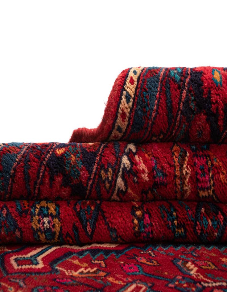 Detail image of 4' 11 x 9' 9 Hamedan Wool Runner Rug