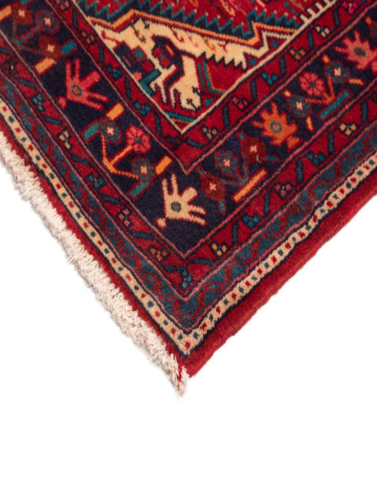Detail image of 4' 11 x 9' 9 Hamedan Wool Runner Rug