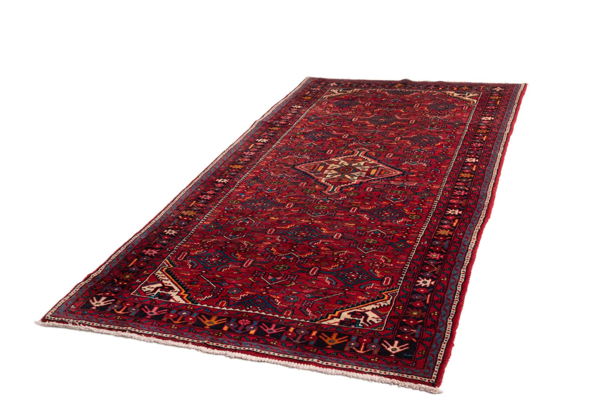 5' 1 x 9' 10 Hamedan Wool Runner Rug