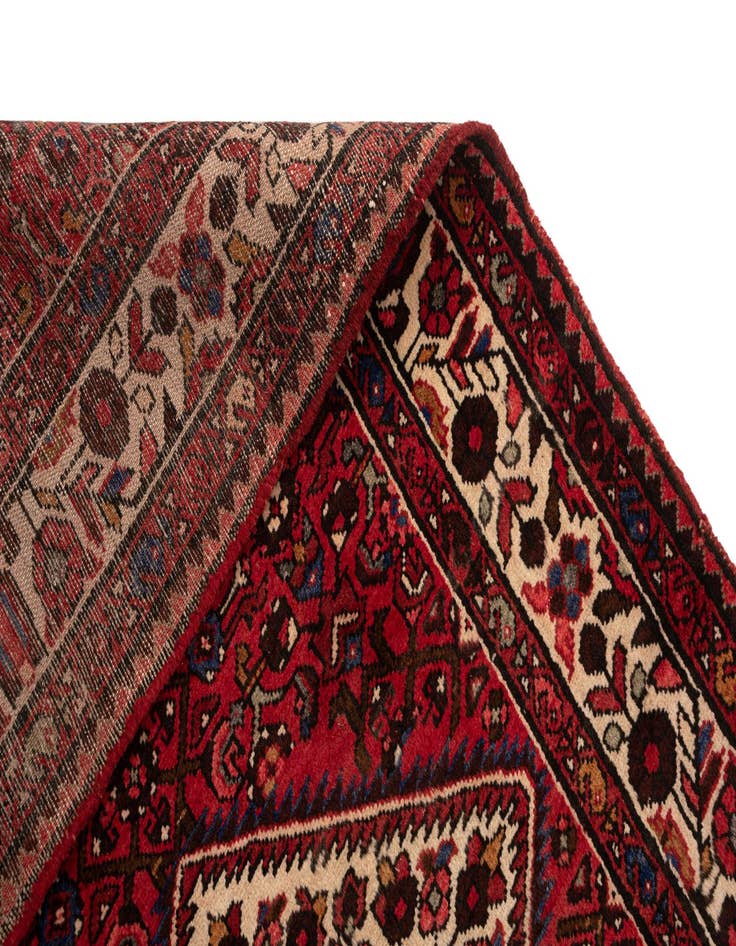 Detail image of 4' x 10' 4 Hamedan Wool Runner Rug