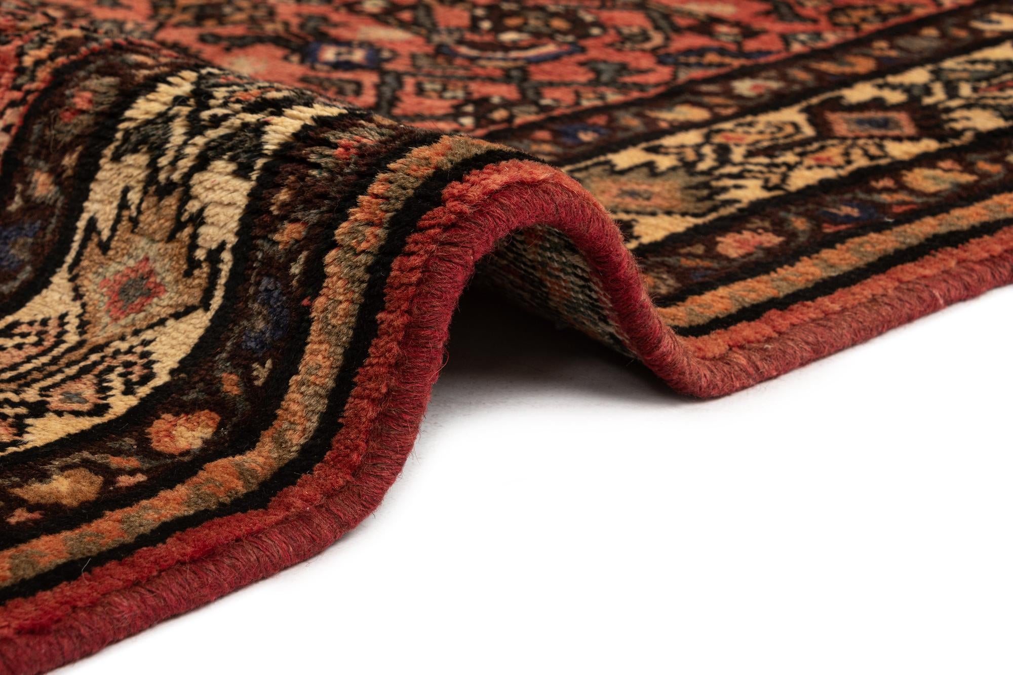 3' 5 x 12' 10 Hamedan Wool Runner Rug