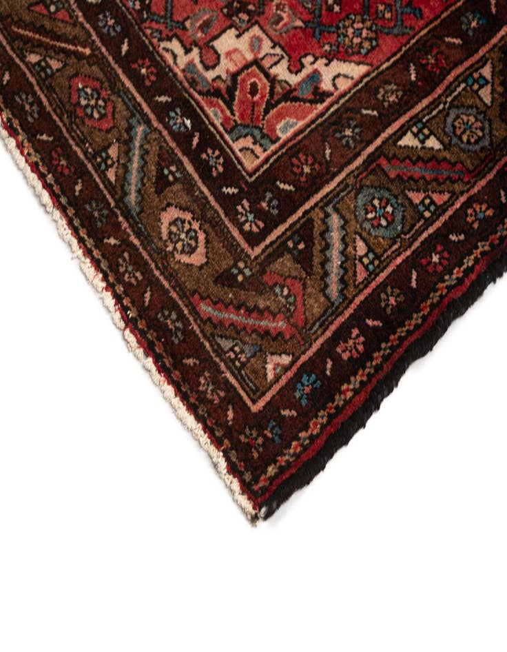 Detail image of 3' 7 x 9' 3 Hamedan Wool Runner Rug