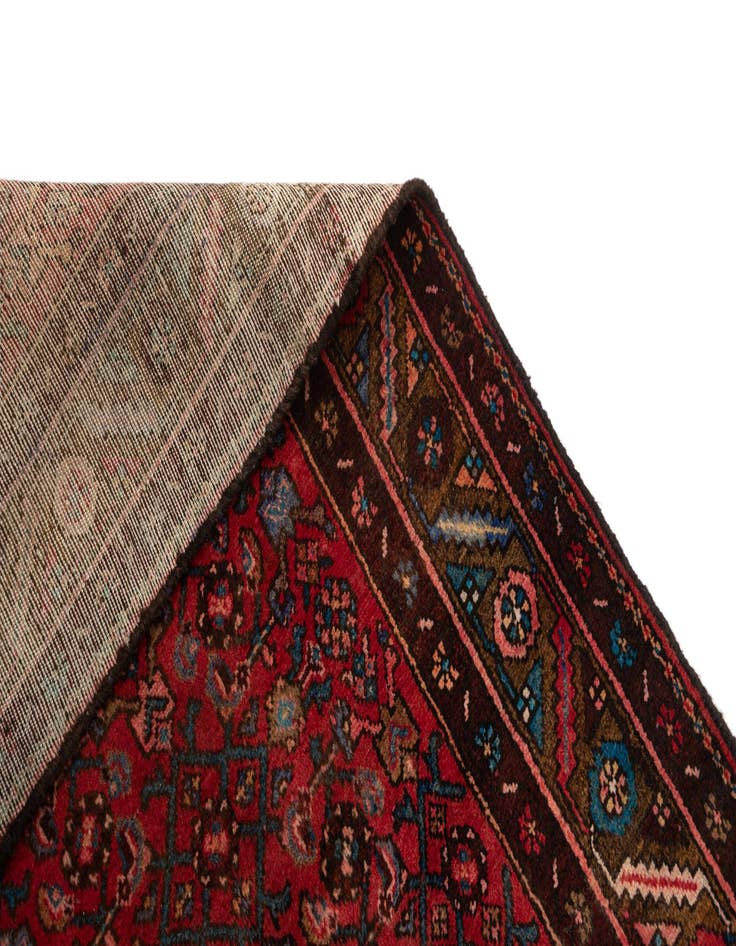 Detail image of 3' 7 x 9' 3 Hamedan Wool Runner Rug