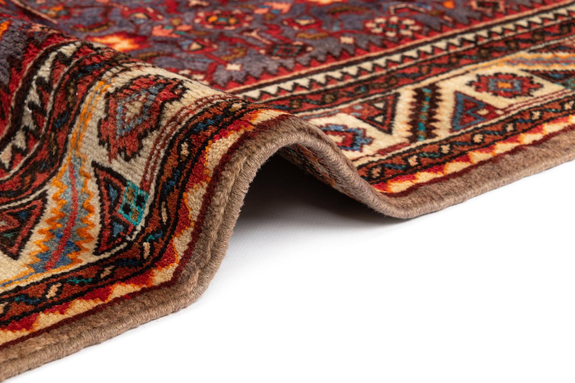 3' 7 x 10' 2 Hamedan Wool Runner Rug