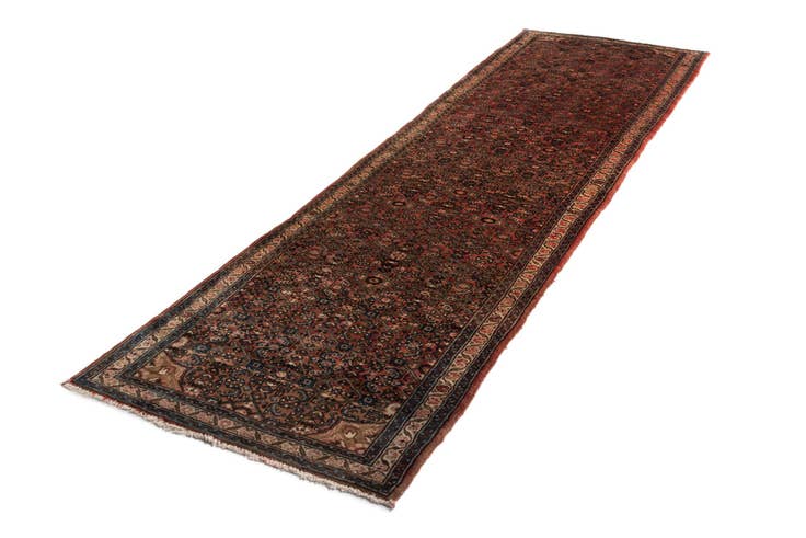 Detail image of 3' 4 x 14' 2 Hamedan Wool Runner Rug