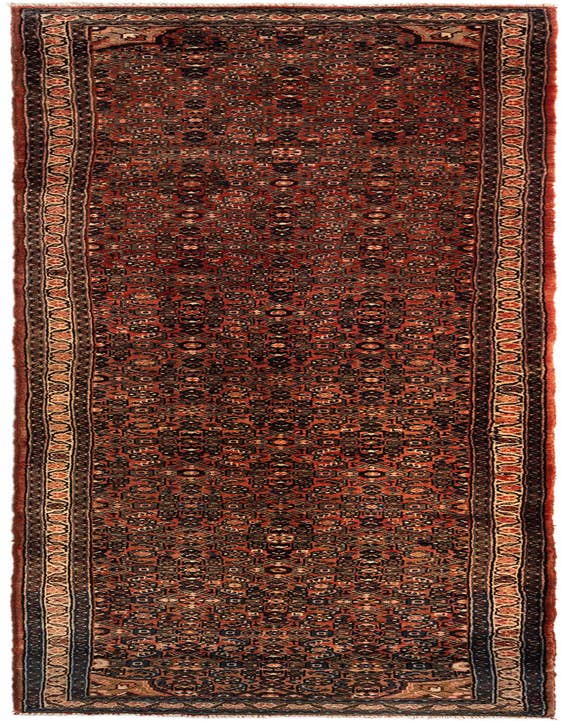 Detail image of 3' 4 x 14' 2 Hamedan Wool Runner Rug