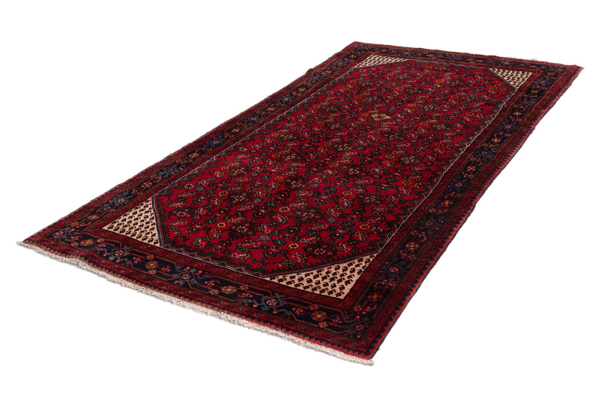 5' 2 x 9' 9 Hamedan Wool Runner Rug