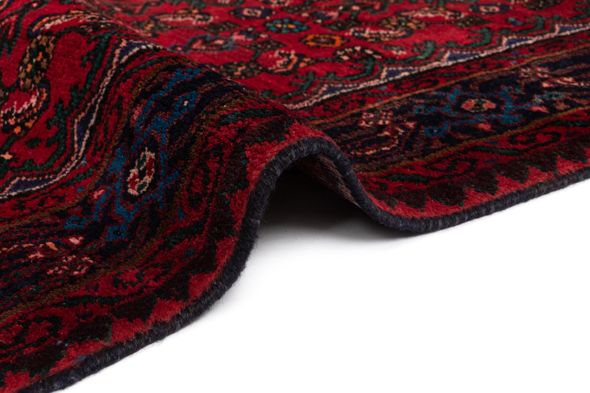 5' 2 x 9' 9 Hamedan Wool Runner Rug