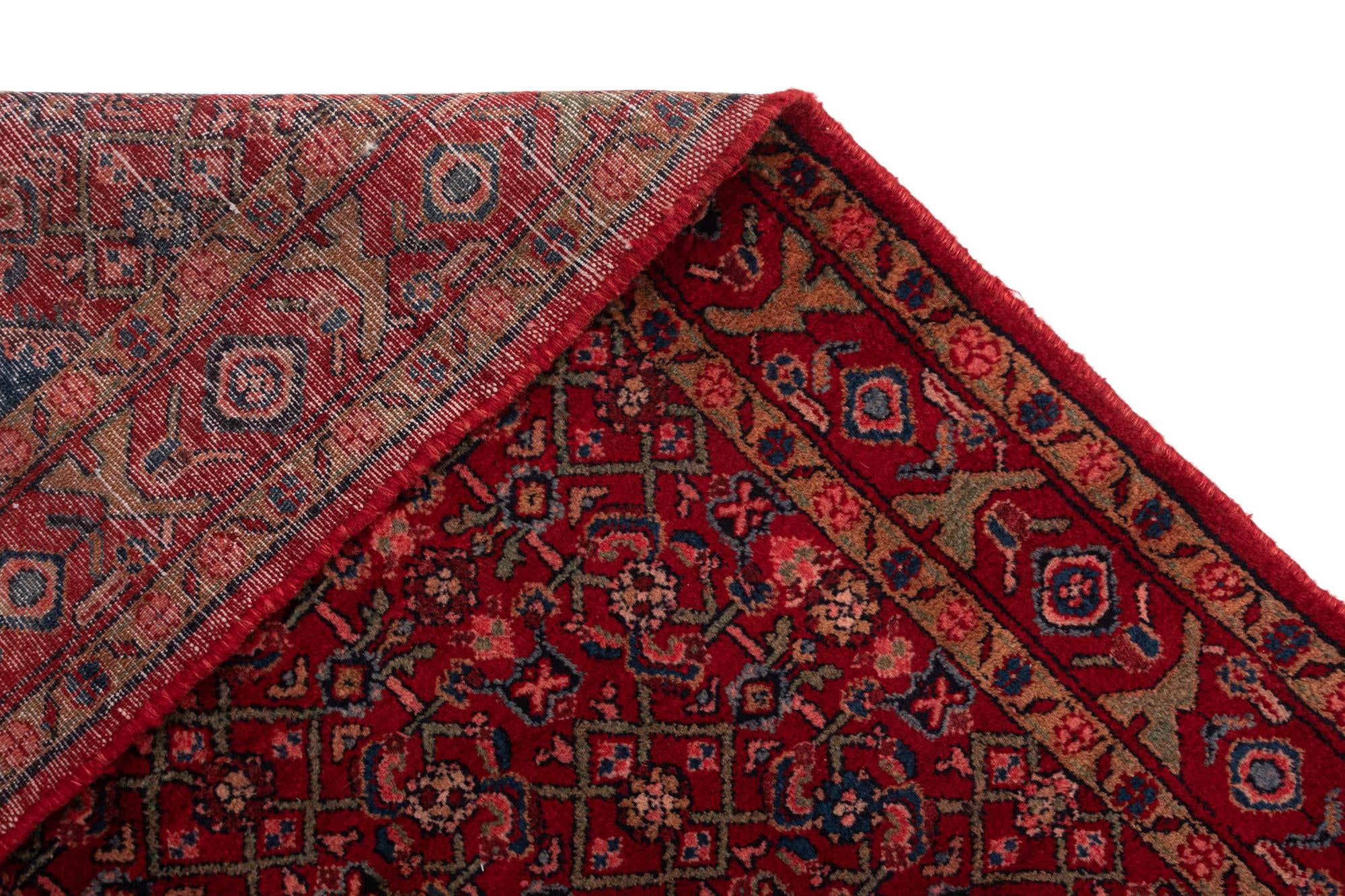 3' 7 x 13' 3 Hamedan Wool Runner Rug