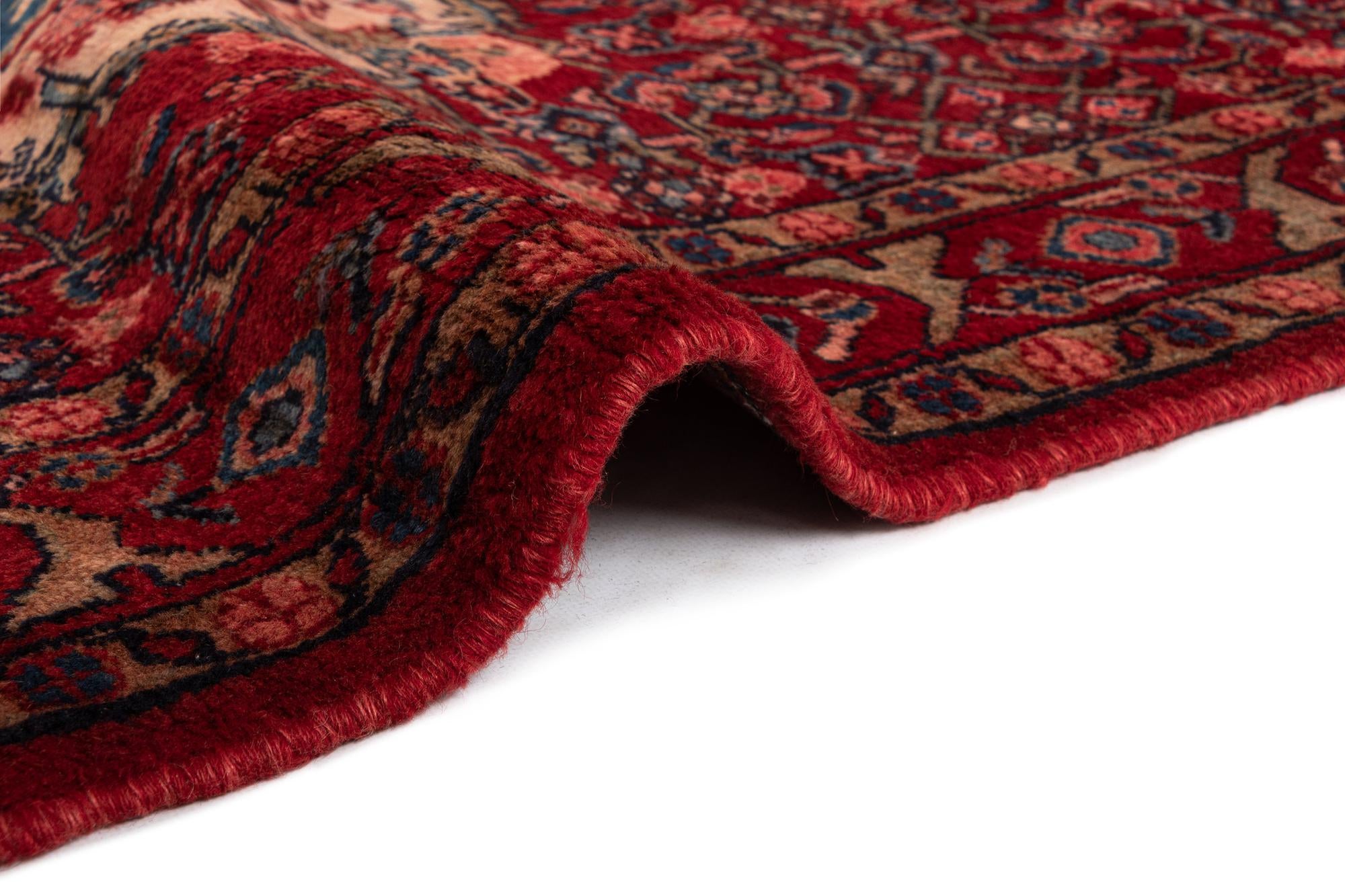 3' 7 x 13' 3 Hamedan Wool Runner Rug