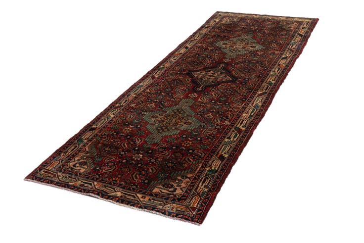 Detail image of 3' 5 x 9' 10 Hamedan Wool Runner Rug