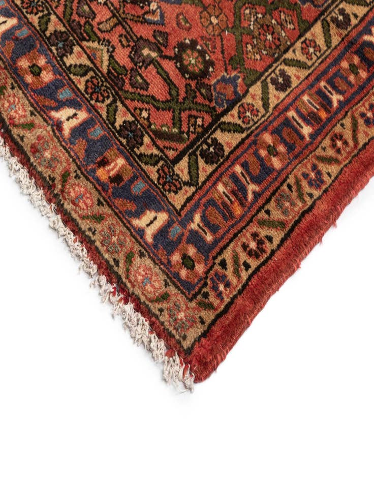 Detail image of 3' 6 x 9' 5 Hamedan Wool Runner Rug