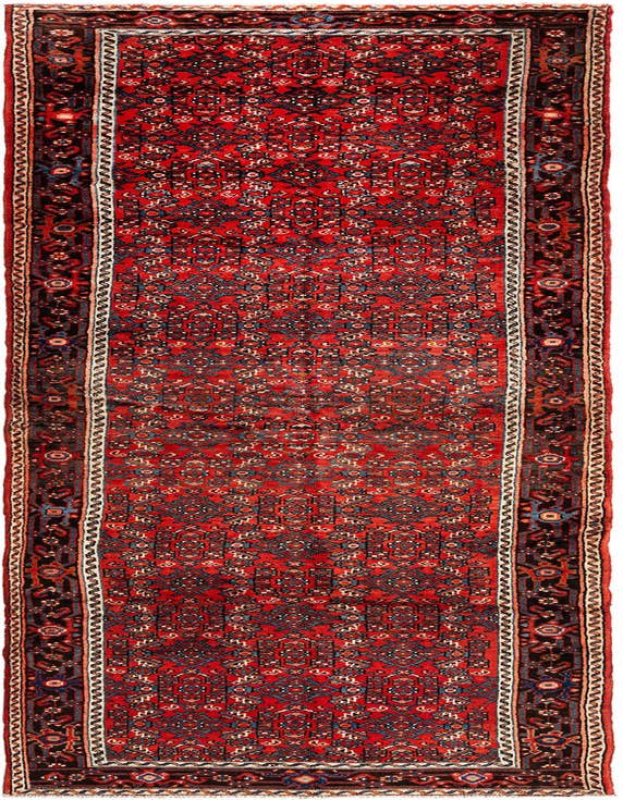 Detail image of 3' 8 x 12' 7 Hamedan Wool Runner Rug