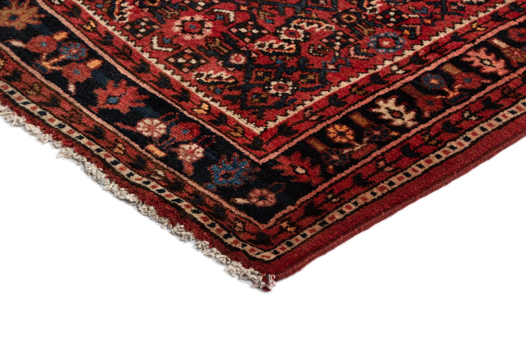 3' 9 x 12' 11 Hamedan Wool Runner Rug