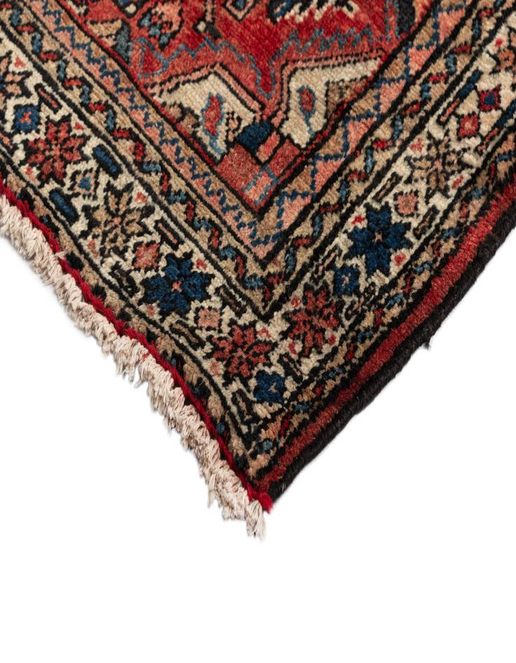 Detail image of 3' 8 x 13' 9 Hamedan Wool Runner Rug