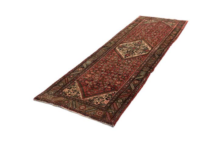 3' 3 x 10' 4 Hamedan Wool Runner Rug