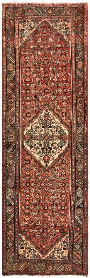 Detail image of 3' 3 x 10' 4 Hamedan Wool Runner Rug