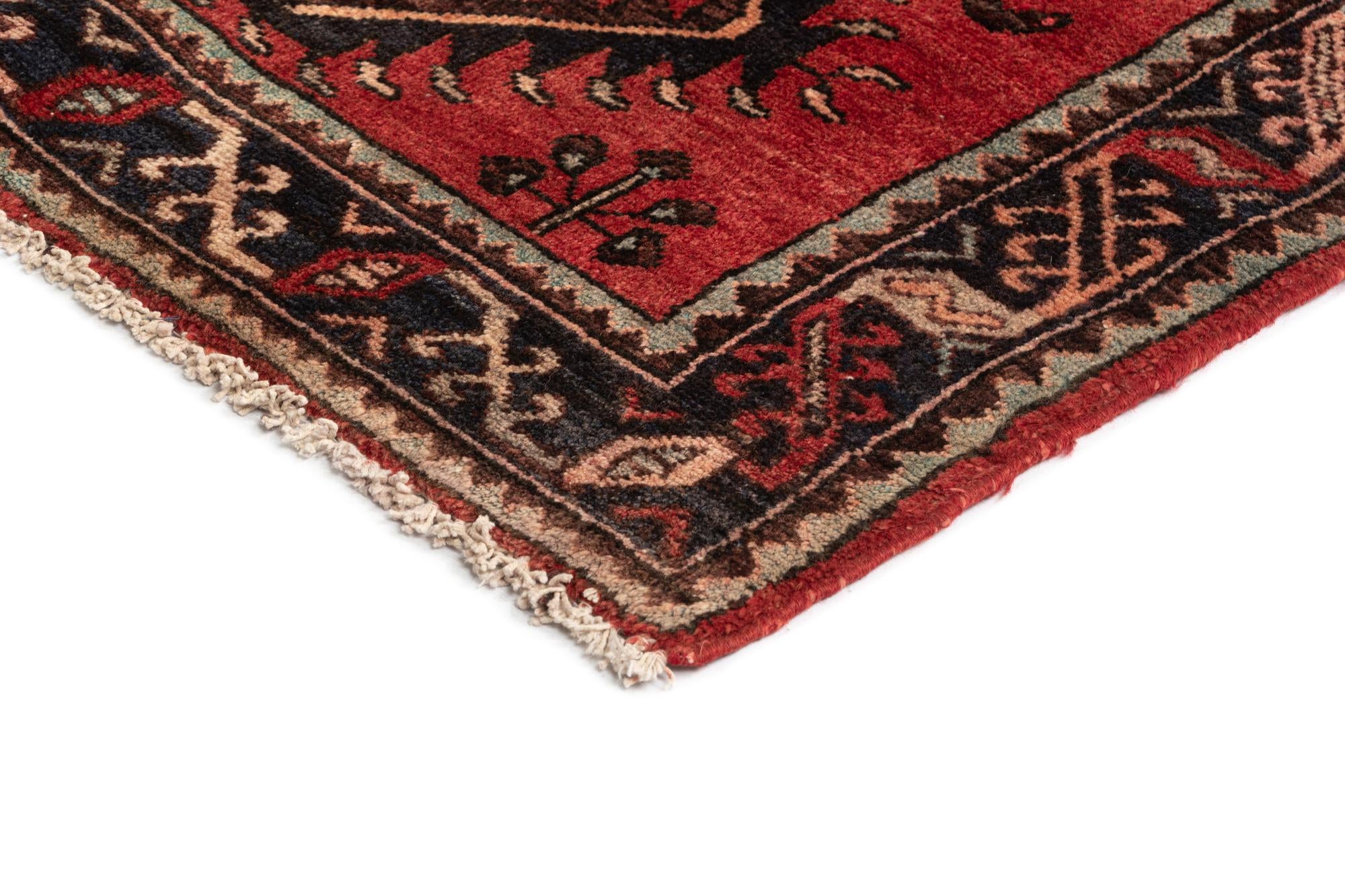3' 10 x 9' 8 Hamedan Wool Runner Rug