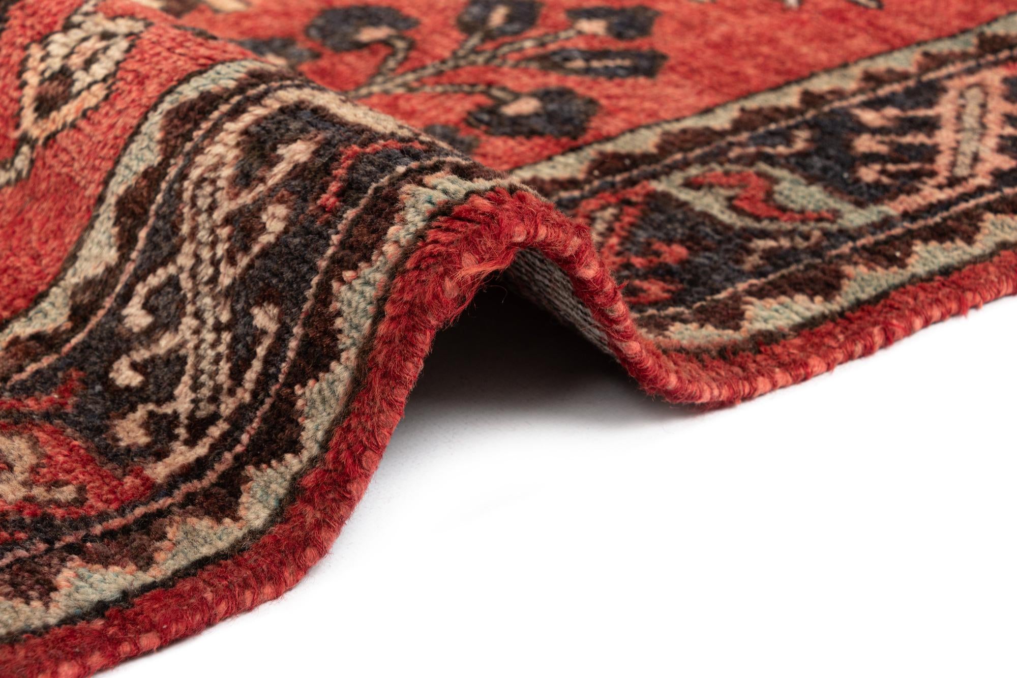 3' 10 x 9' 8 Hamedan Wool Runner Rug