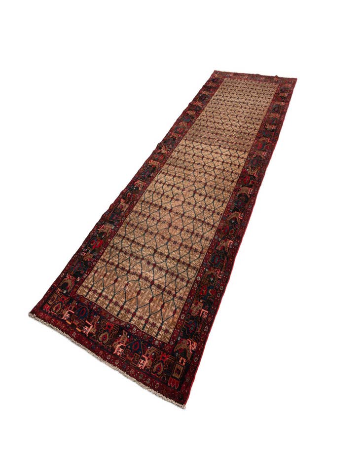 Detail image of 5' 4 x 14' 10 Hamedan Wool Runner Rug