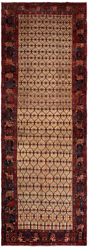 Detail image of 5' 4 x 14' 10 Hamedan Wool Runner Rug