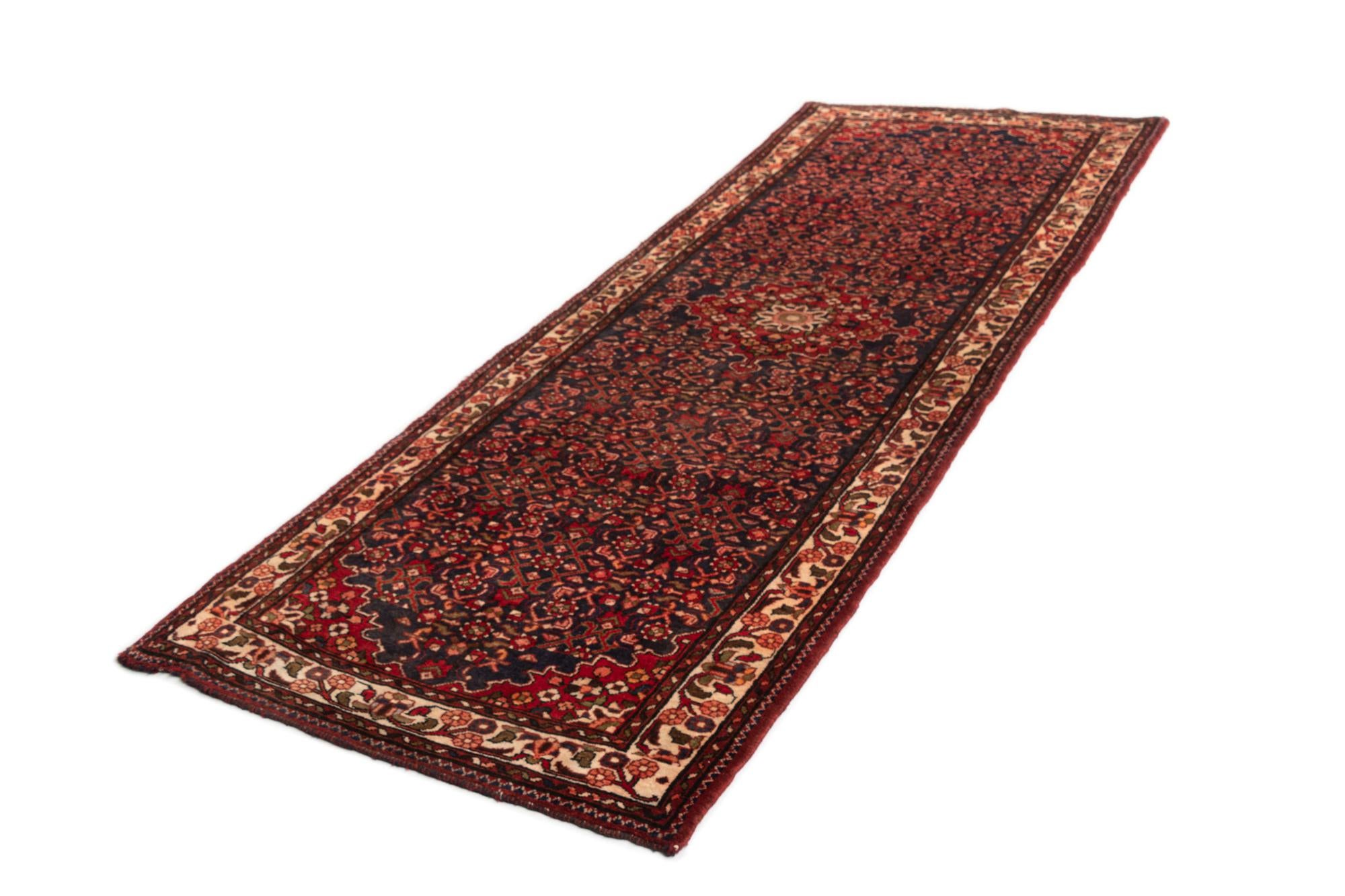 3' 8 x 10' 10 Hamedan Wool Runner Rug