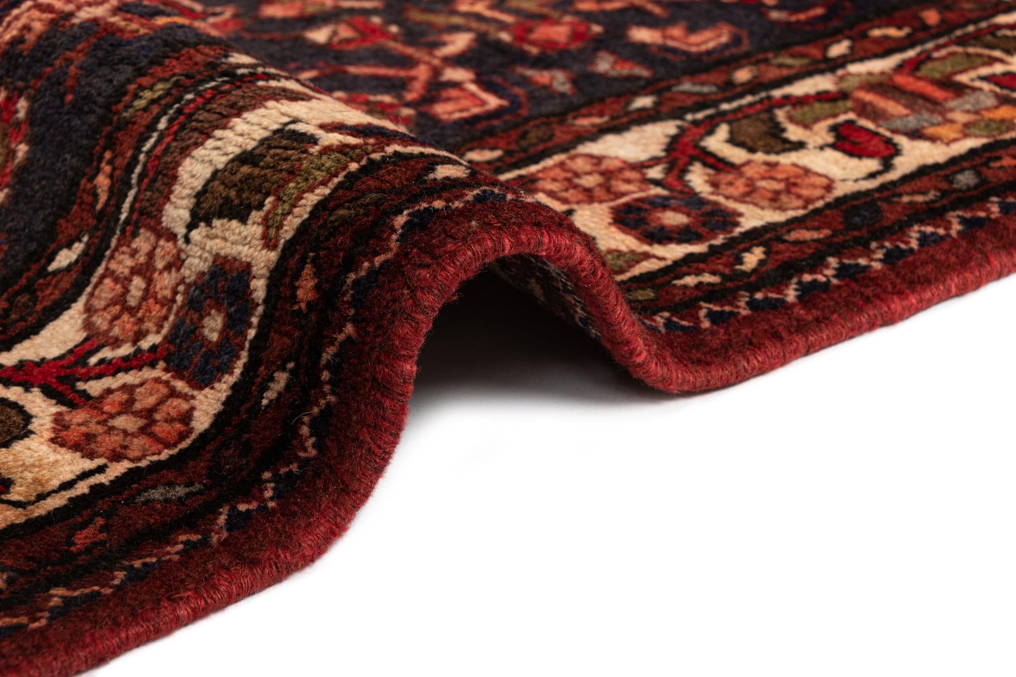 3' 8 x 10' 10 Hamedan Wool Runner Rug