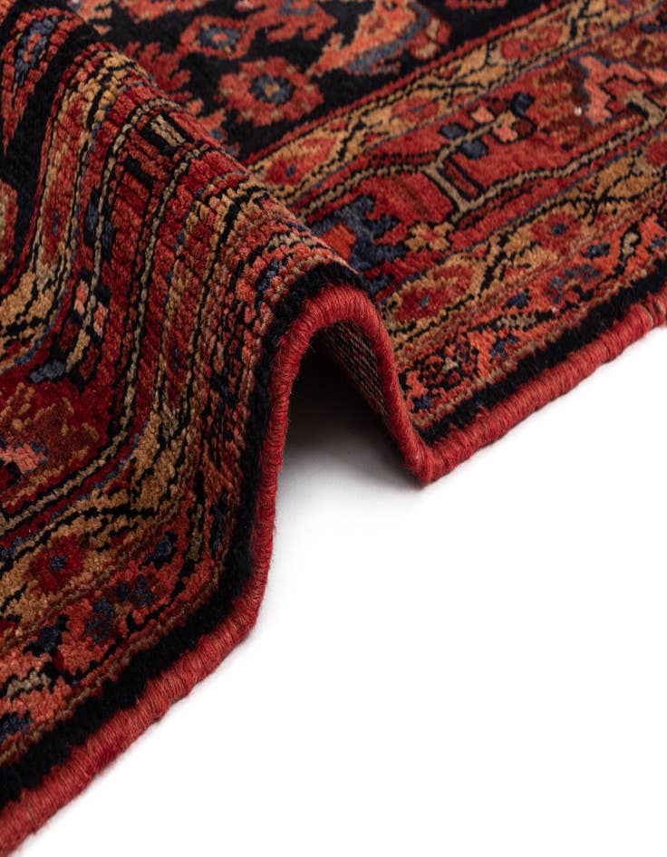 Detail image of 3' 8 x 10' 2 Hamedan Wool Runner Rug