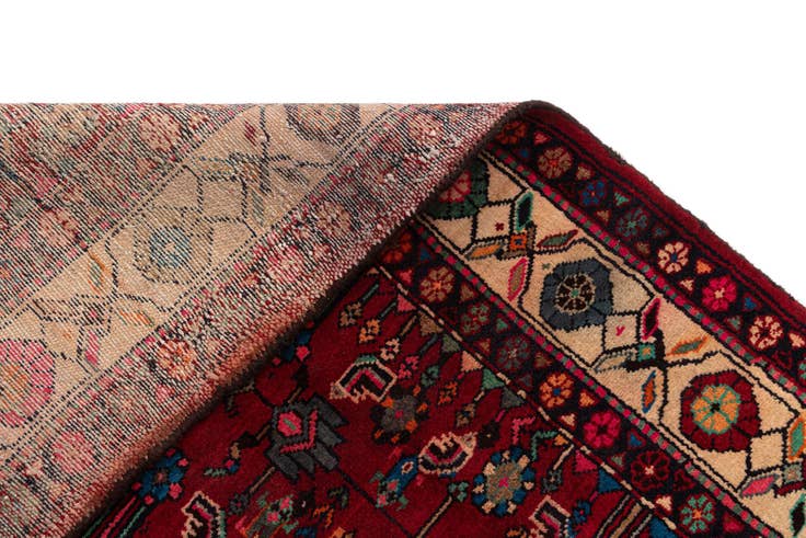 Detail image of 4' 11 x 9' 10 Hamedan Wool Runner Rug