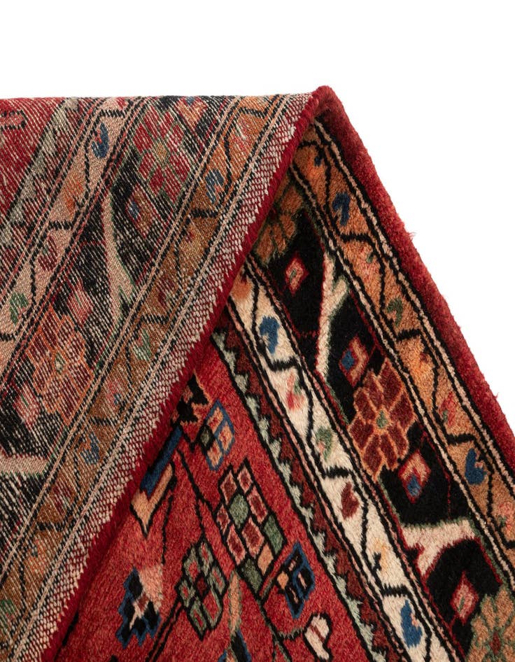 Detail image of 3' 8 x 10' 5 Hamedan Wool Runner Rug