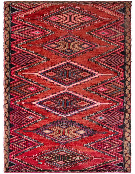 Detail image of 2' 6 x 9' 6 Hamedan Wool Runner Rug