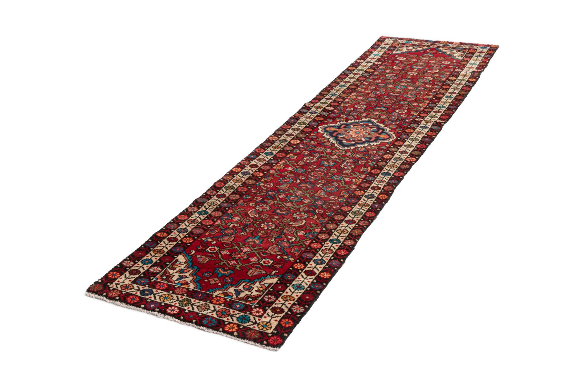 2' 5 x 9' 11 Hamedan Wool Runner Rug