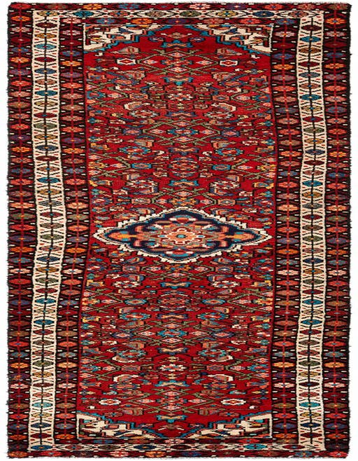 Detail image of 2' 5 x 9' 11 Hamedan Wool Runner Rug