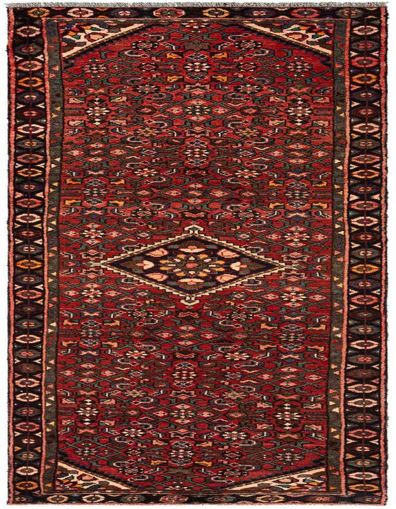 Detail image of 2' 7 x 9' 5 Hamedan Wool Runner Rug