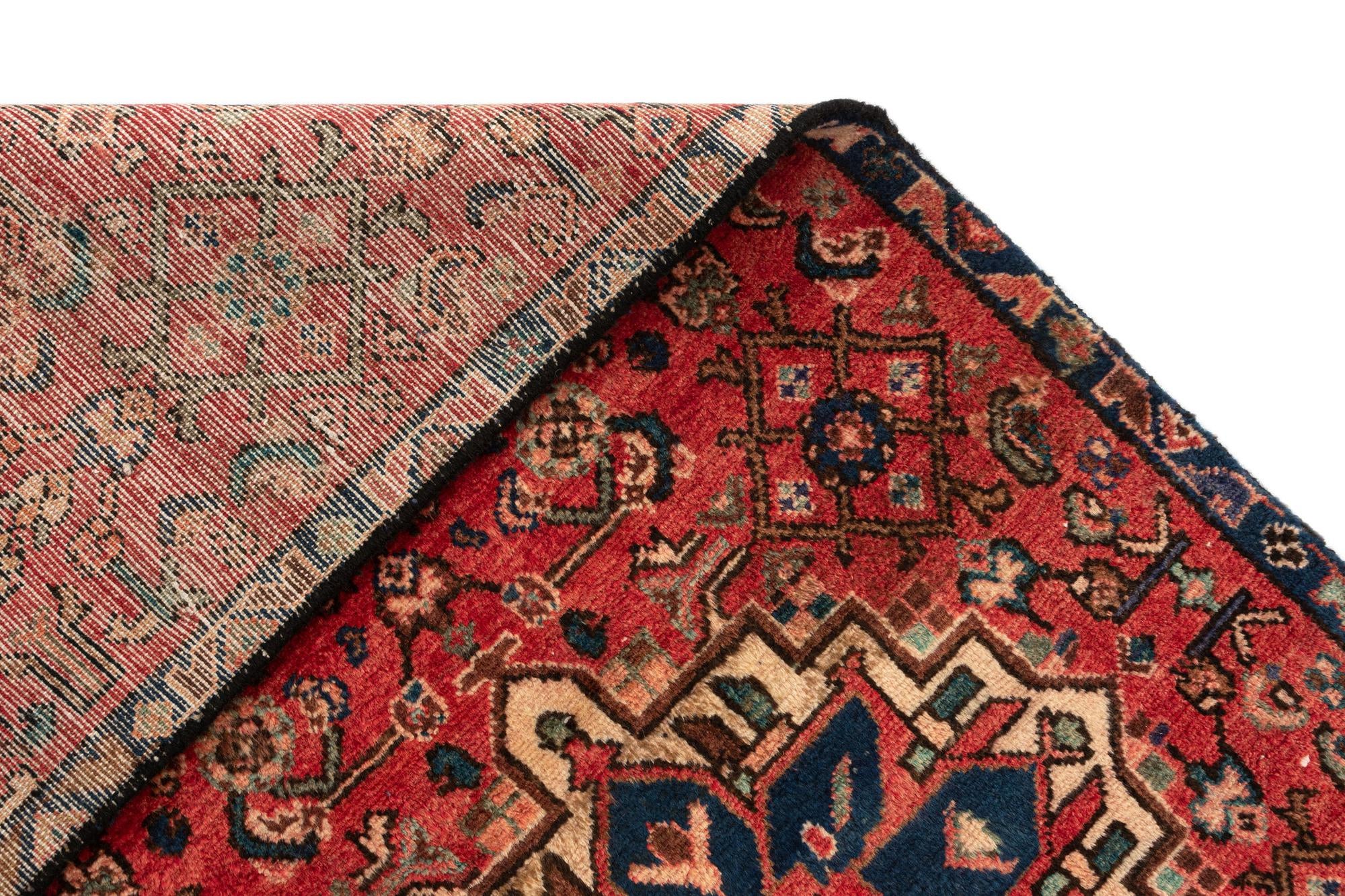 2' 8 x 9' 7 Hamedan Wool Runner Rug
