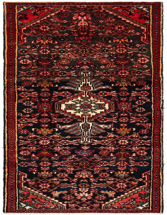 Detail image of 2' 7 x 9' 4 Hamedan Wool Runner Rug