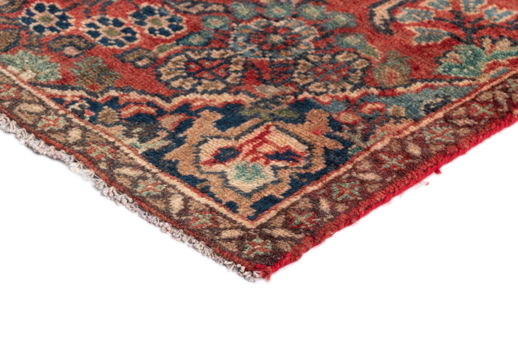 2' 4 x 10' Hamedan Wool Runner Rug