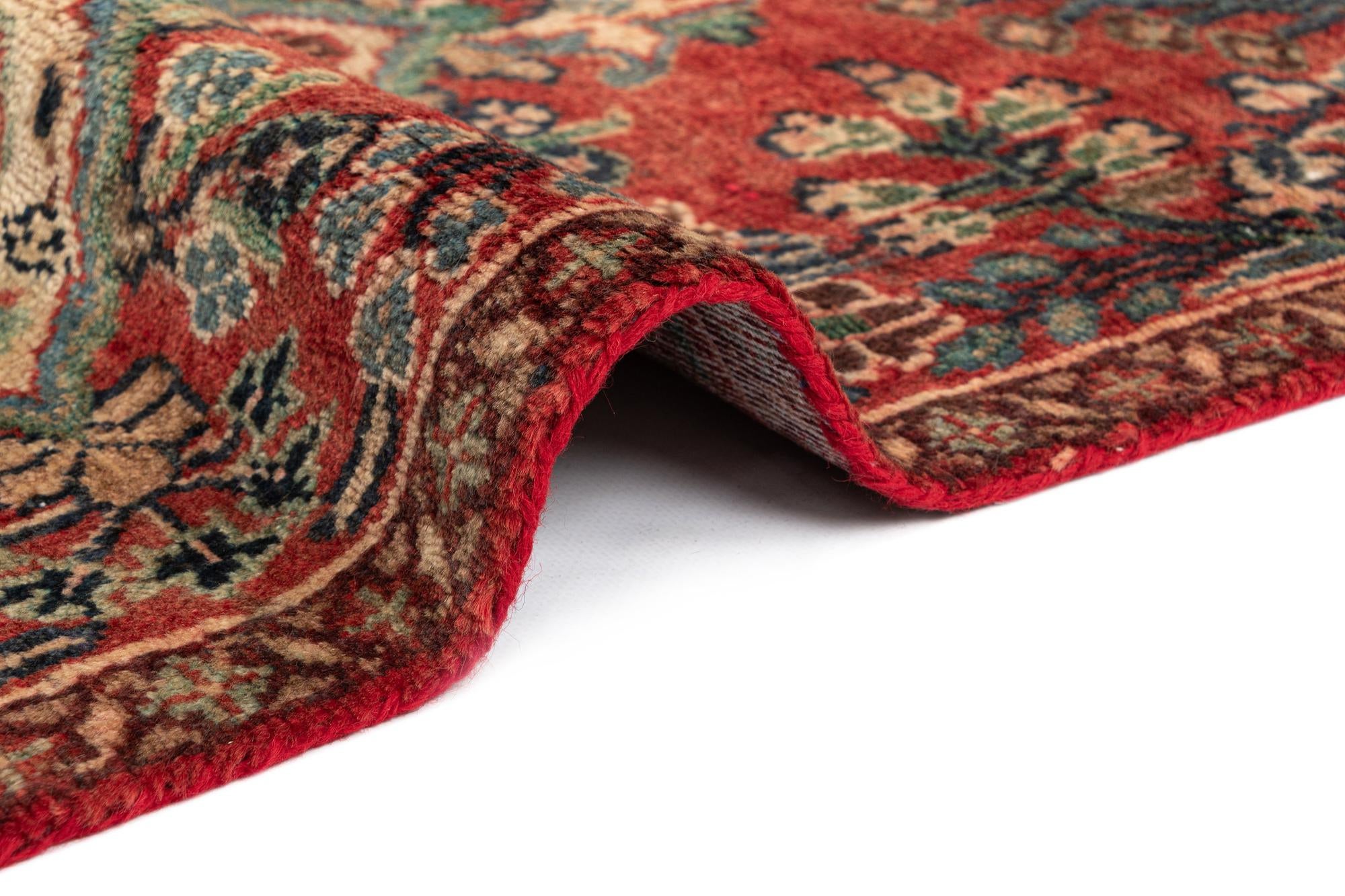 2' 4 x 10' Hamedan Wool Runner Rug