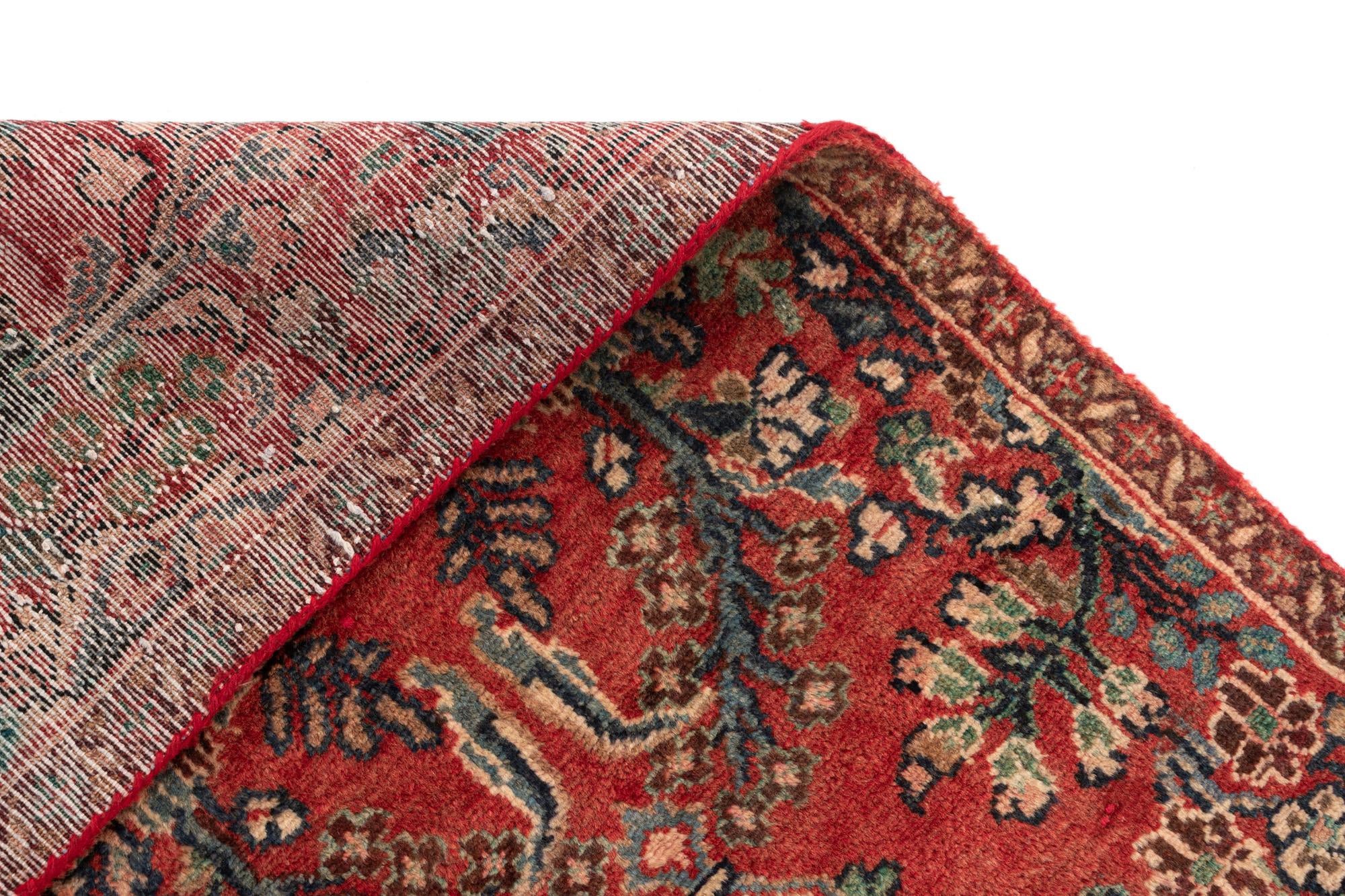 2' 4 x 10' Hamedan Wool Runner Rug