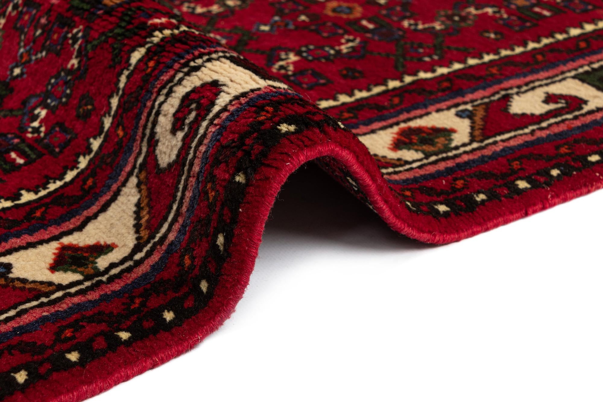 2' 8 x 9' 11 Hamedan Wool Runner Rug