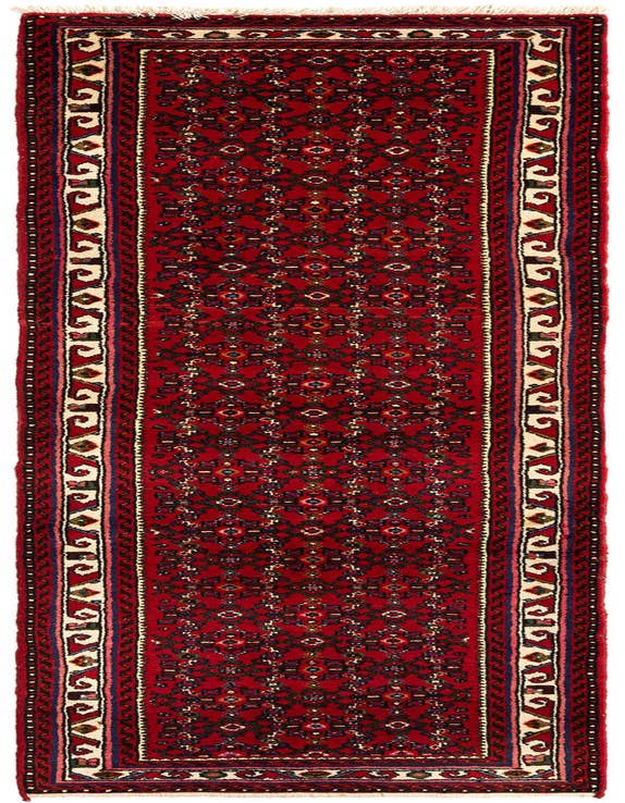 Detail image of 2' 8 x 9' 11 Hamedan Wool Runner Rug