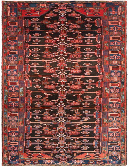 Detail image of 3' 10 x 15' 3 Hamedan Runner Rug