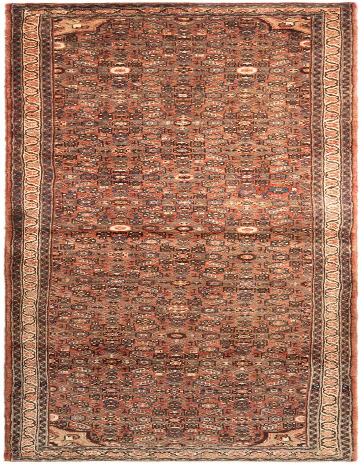 Detail image of 3' 10 x 9' 11 Hamedan Runner Rug