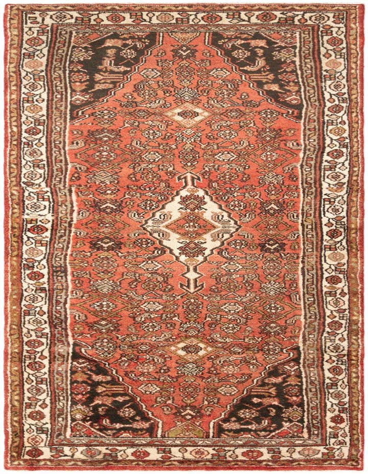 Detail image of 3' 3 x 9' 6 Hamedan Runner Rug