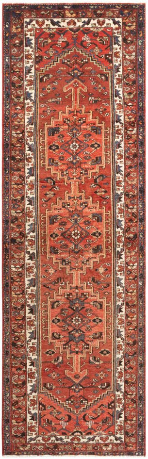 Detail image of 3' 3 x 10' 4 Hamedan Runner Rug