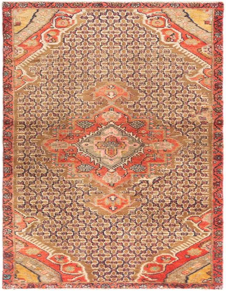 Detail image of 2' 7 x 6' 9 Hamedan Runner Rug